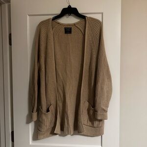 Abercrombie & Fitch Tan Cable Knit Top